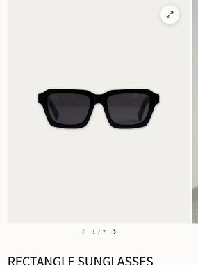 Men's Green Rectangle Sunglasses
